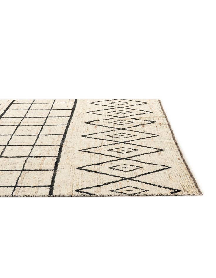 Detail image of  5' 11 x 8' 9  Hand Knotted Moroccan Wool Rug