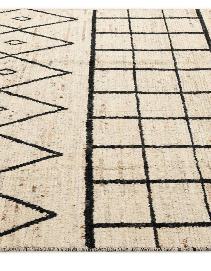 Detail image of  5' 11 x 8' 9  Hand Knotted Moroccan Wool Rug