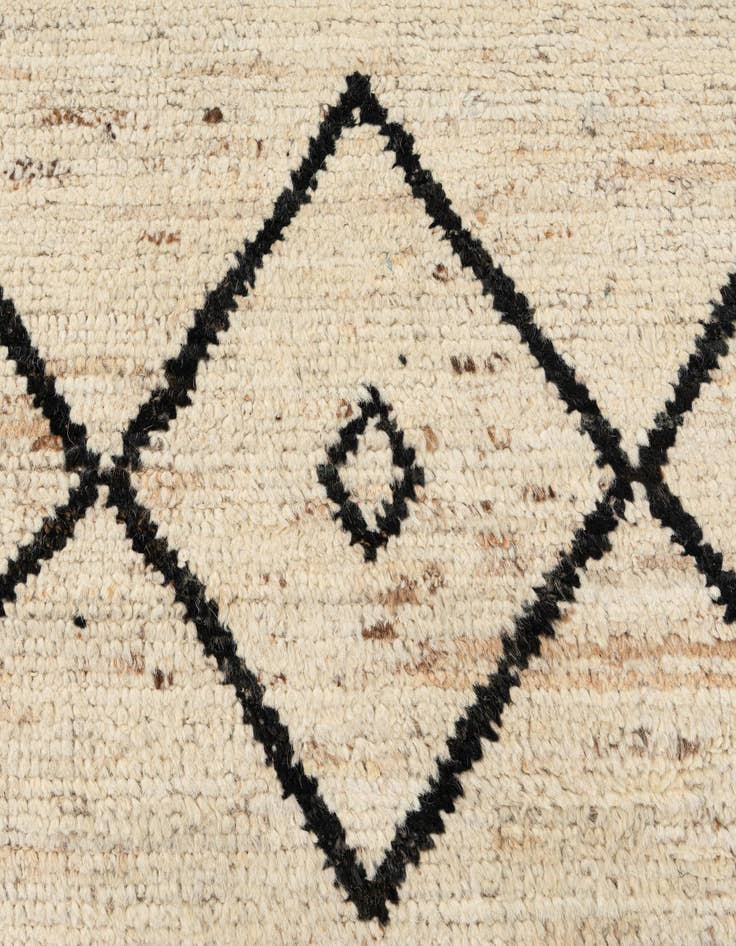Detail image of  5' 11 x 8' 9  Hand Knotted Moroccan Wool Rug