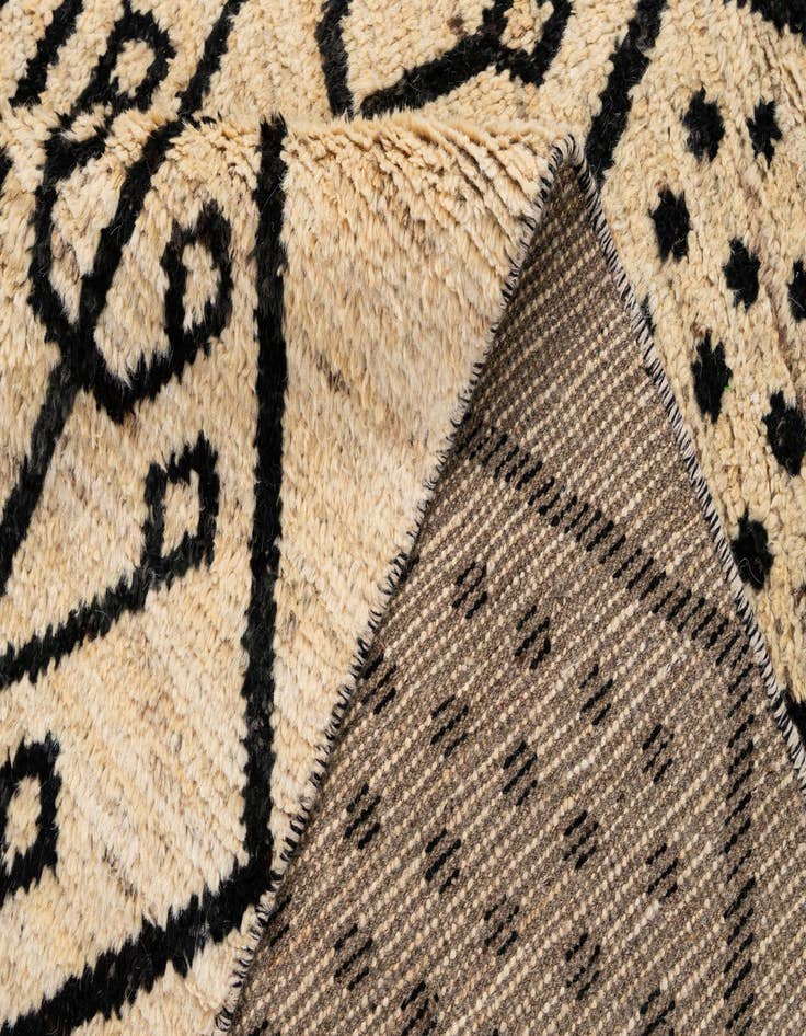 Detail image of  5' 10 x 9' 7  Hand Knotted Moroccan Wool Rug