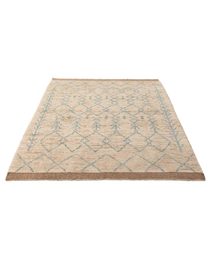 Detail image of  5' 11 x 8' 10  Hand Knotted Moroccan Wool Rug