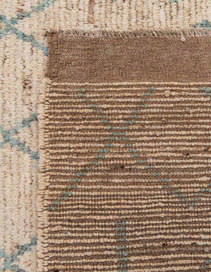 Detail image of  5' 11 x 8' 10  Hand Knotted Moroccan Wool Rug