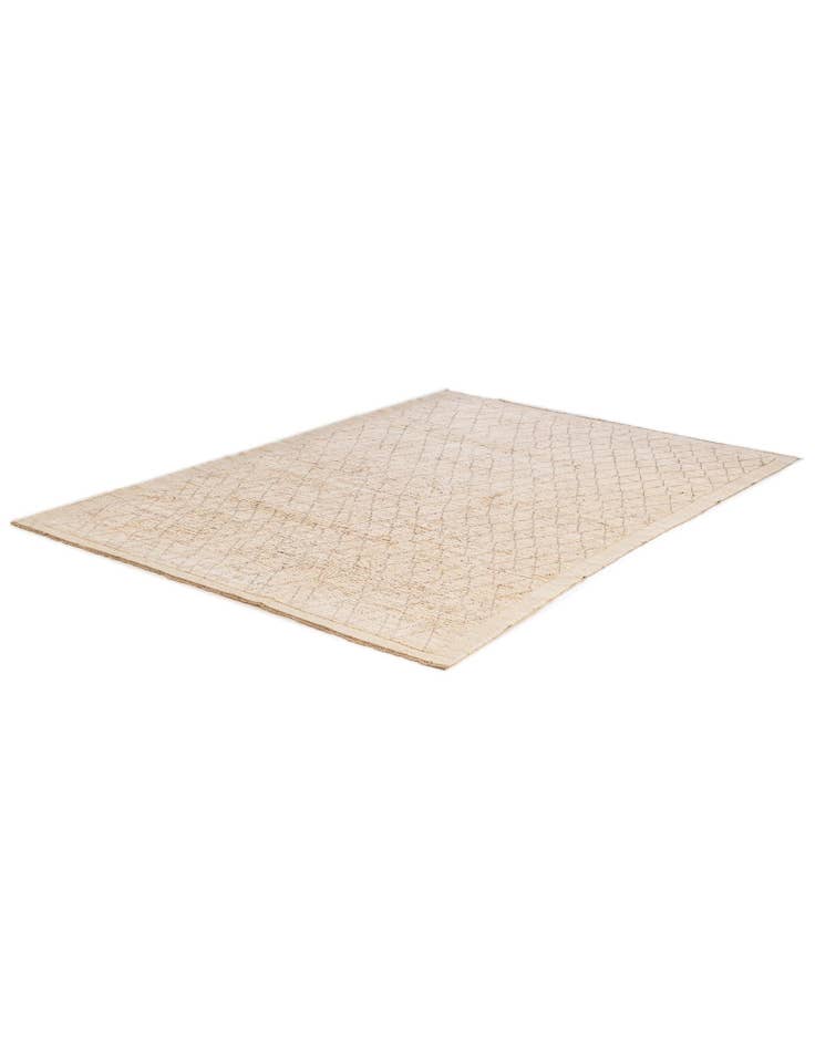 Detail image of  6' 3 x 8' 7  Hand Knotted Moroccan Wool Rug