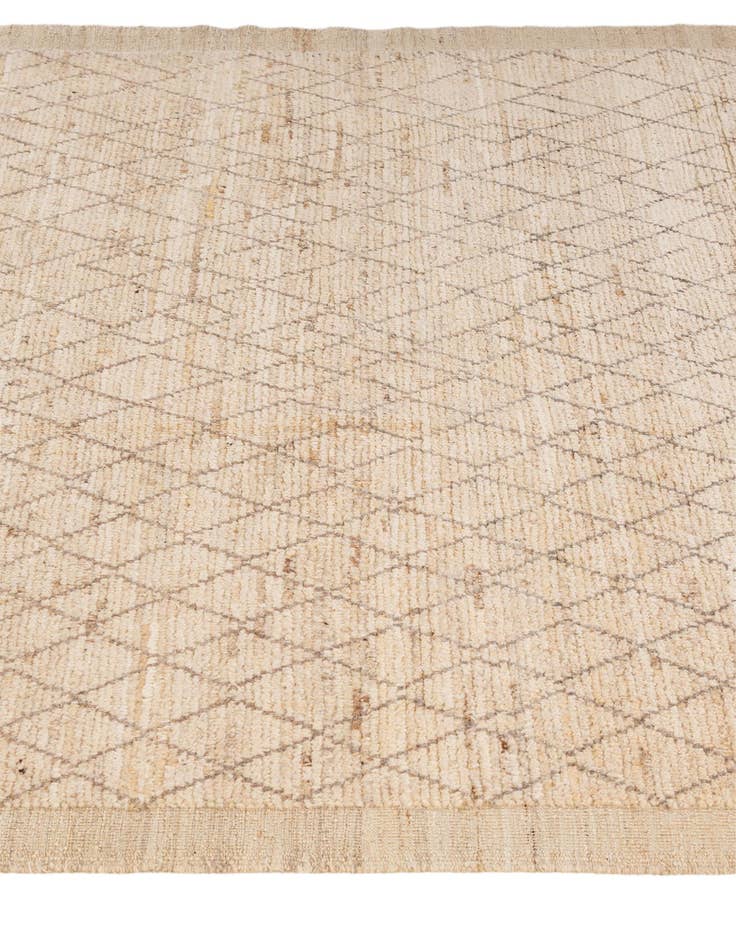 Detail image of  6' 3 x 8' 7  Hand Knotted Moroccan Wool Rug