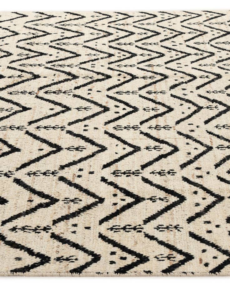 Detail image of  6' 3 x 8' 10  Hand Knotted Moroccan Wool Rug