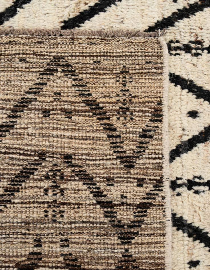 Detail image of  6' 3 x 8' 10  Hand Knotted Moroccan Wool Rug