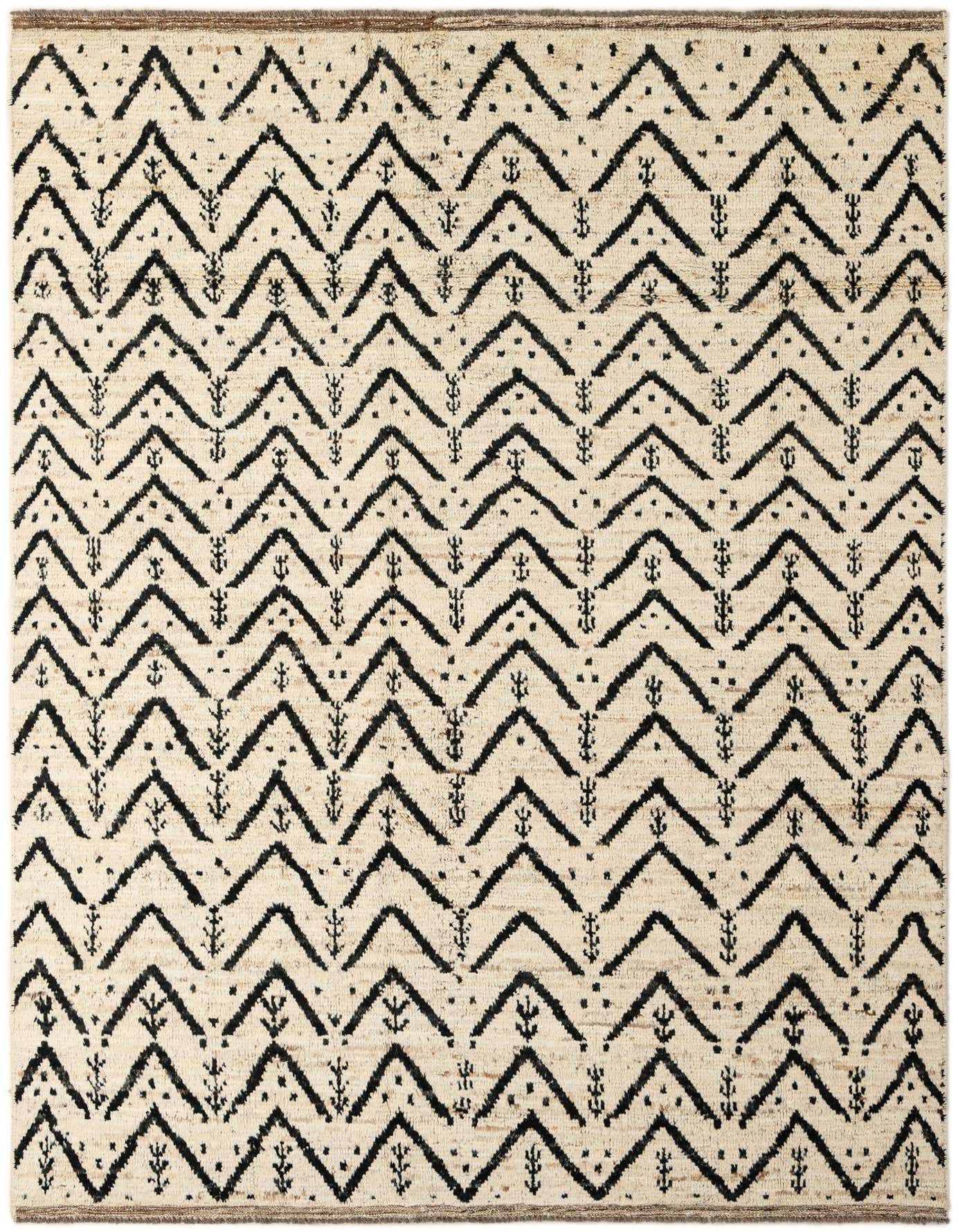 Primary image  6' 3 x 8' 10  Hand Knotted Moroccan Wool Rug