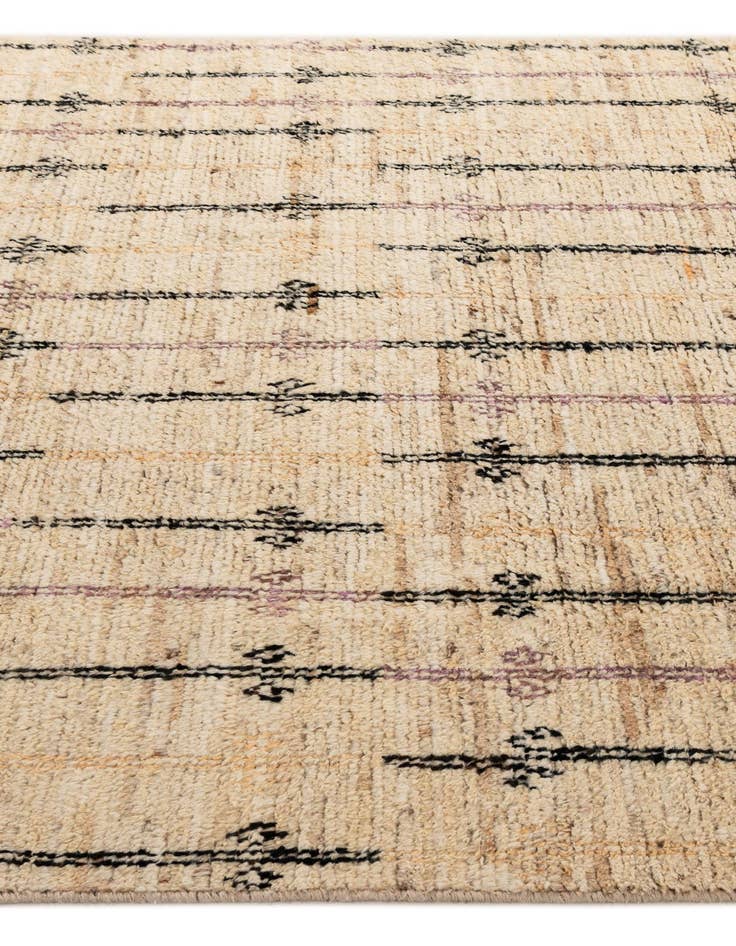 Detail image of  6' 2 x 9' 4  Hand Knotted Moroccan Wool Rug