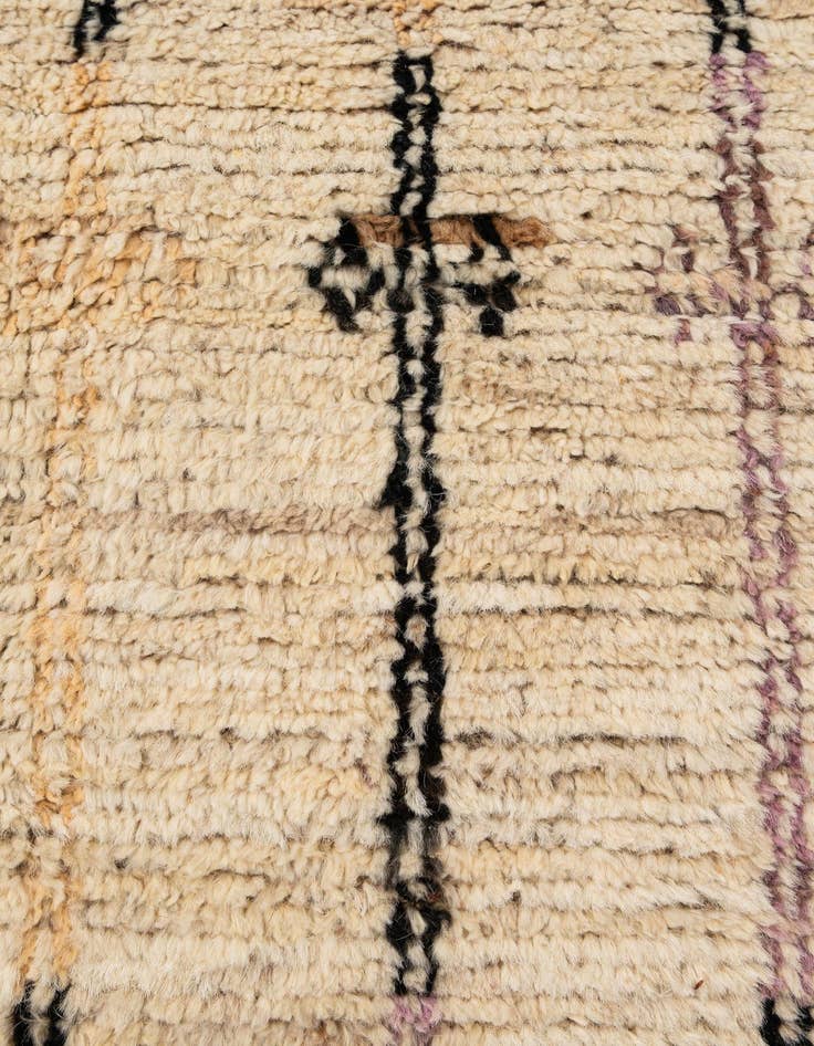 Detail image of  6' 2 x 9' 4  Hand Knotted Moroccan Wool Rug