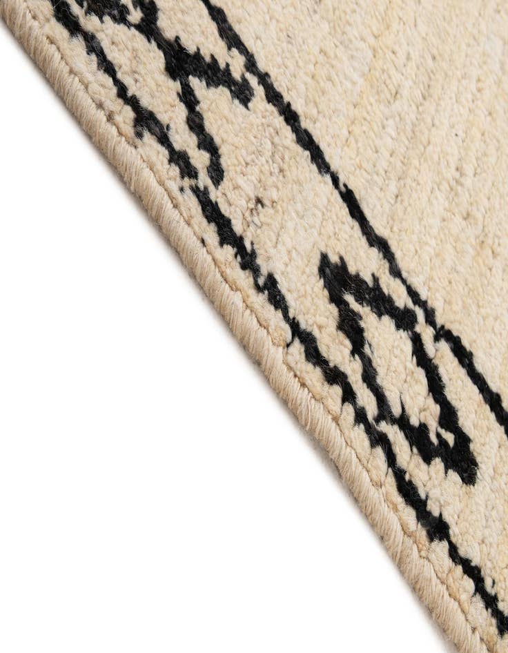 Detail image of  6' 1 x 8' 10  Hand Knotted Moroccan Wool Rug