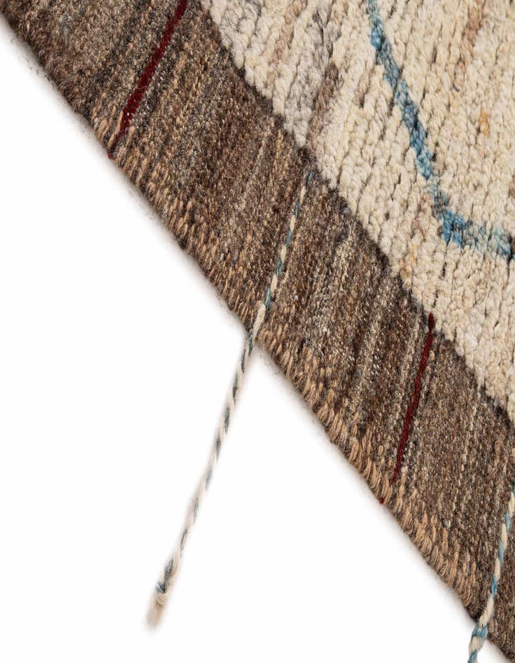 Detail image of  6' 4 x 8' 10  Hand Knotted Moroccan Wool Rug