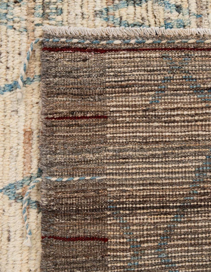 Detail image of  6' 4 x 8' 10  Hand Knotted Moroccan Wool Rug