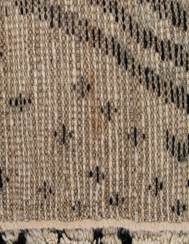 Detail image of  6' 5 x 9' 6  Hand Knotted Moroccan Wool Rug