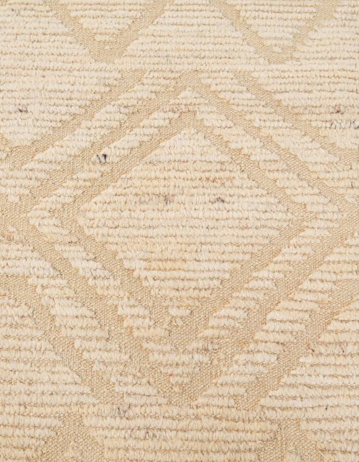 Detail image of  6' 5 x 8' 11  Hand Knotted Moroccan Wool Rug