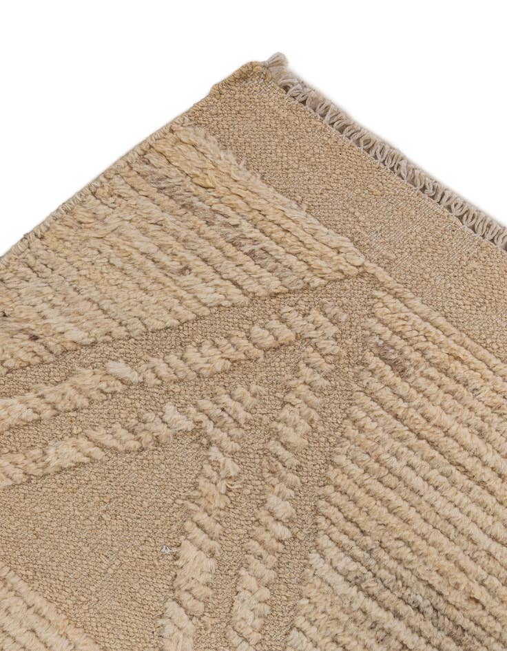 Detail image of  6' 5 x 8' 11  Hand Knotted Moroccan Wool Rug