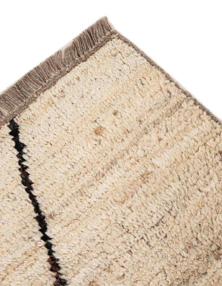 Detail image of  6' 7 x 9' 4  Hand Knotted Moroccan Wool Rug