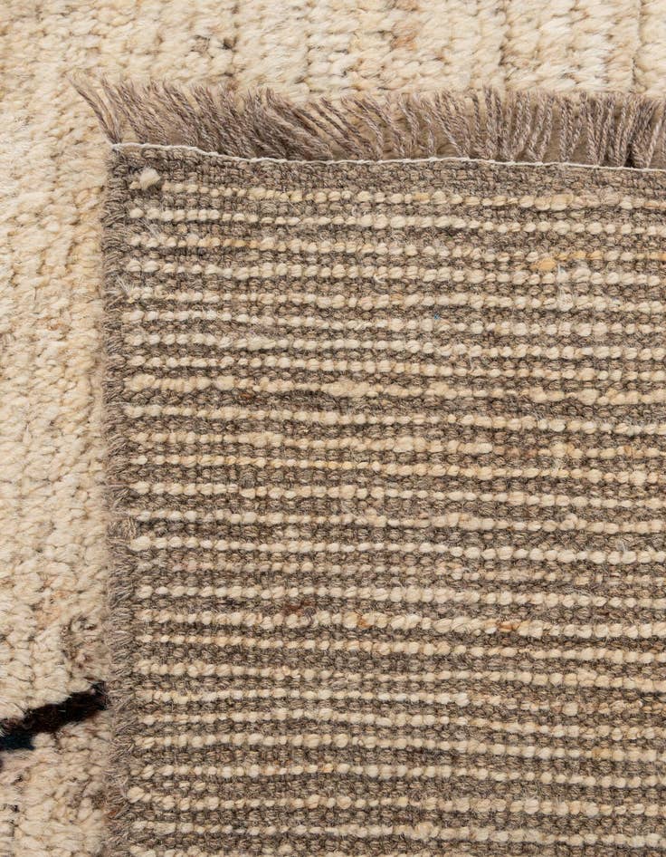 Detail image of  6' 7 x 9' 4  Hand Knotted Moroccan Wool Rug