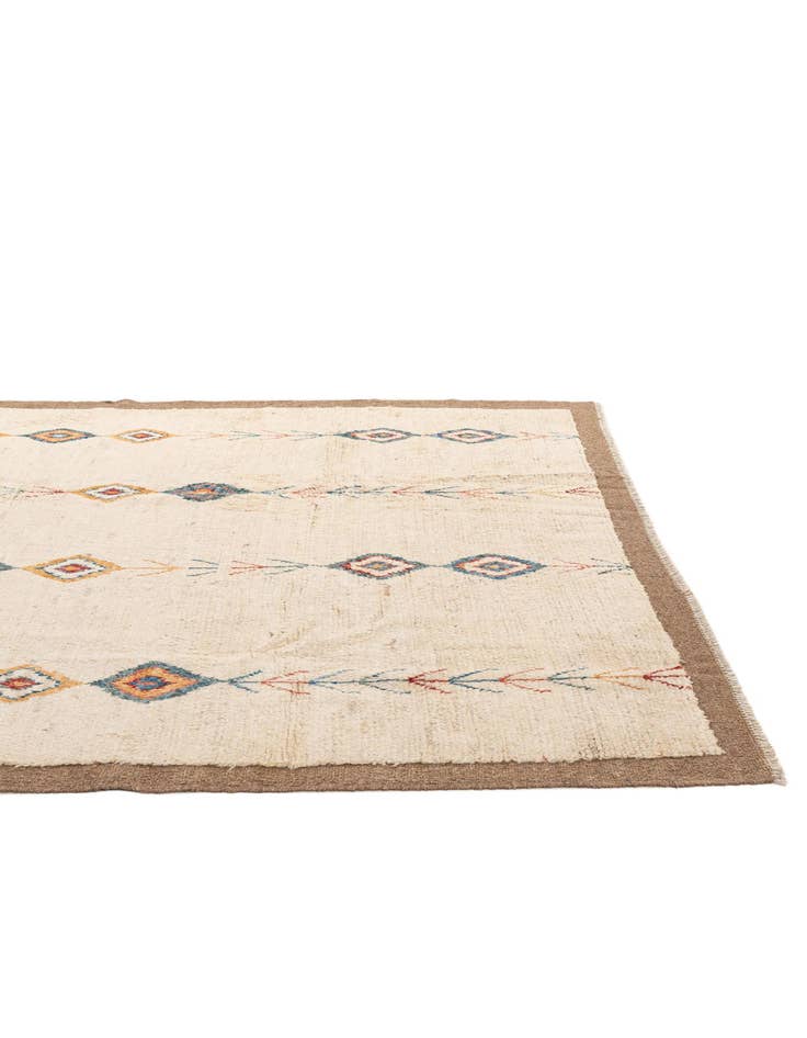 Detail image of  6' 8 x 9' 7  Hand Knotted Moroccan Wool Rug