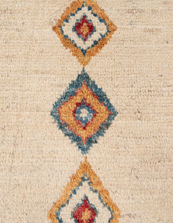 Detail image of  6' 8 x 9' 7  Hand Knotted Moroccan Wool Rug
