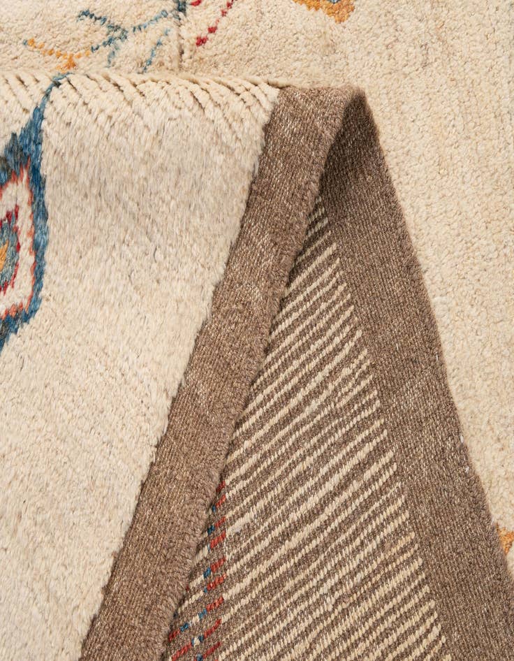 Detail image of  6' 8 x 9' 7  Hand Knotted Moroccan Wool Rug