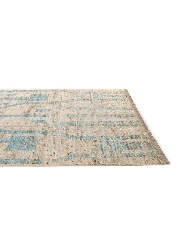 Detail image of  6' 5 x 9' 5  Hand Knotted Moroccan Wool Rug