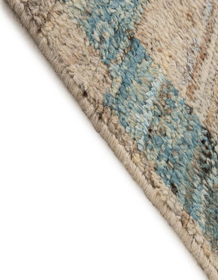 Detail image of  6' 5 x 9' 5  Hand Knotted Moroccan Wool Rug