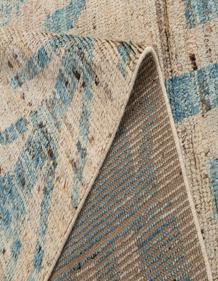Detail image of  6' 5 x 9' 5  Hand Knotted Moroccan Wool Rug