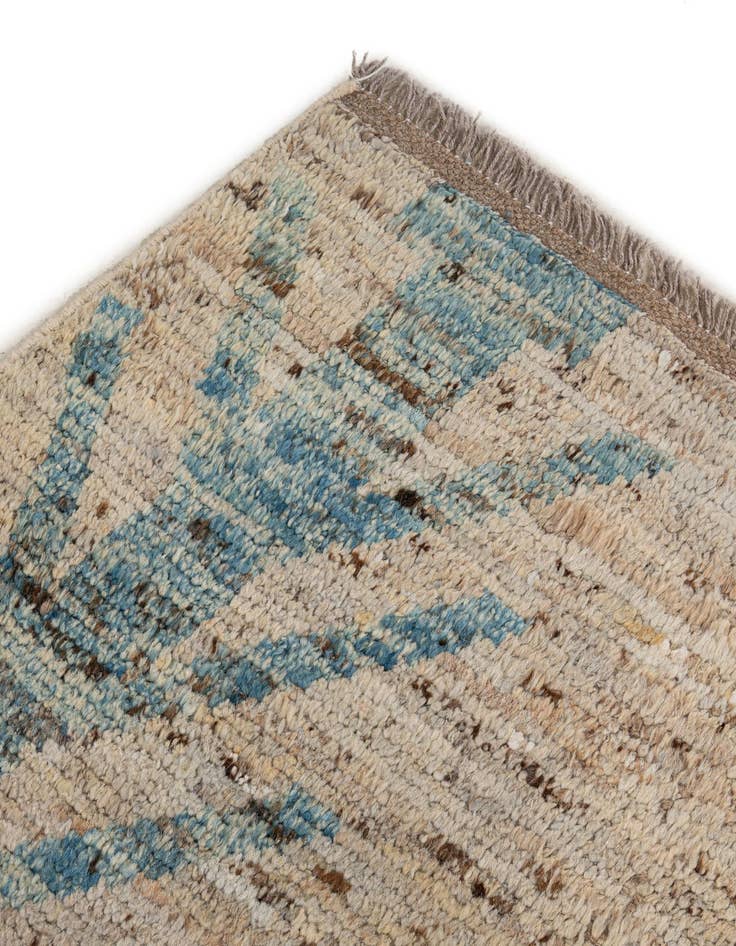 Detail image of  6' 5 x 9' 5  Hand Knotted Moroccan Wool Rug