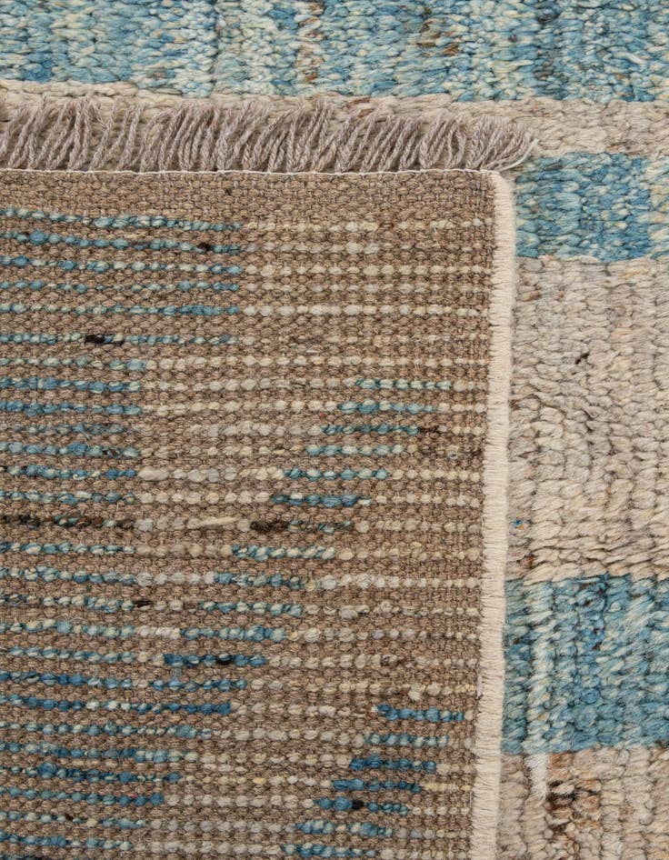 Detail image of  6' 5 x 9' 5  Hand Knotted Moroccan Wool Rug
