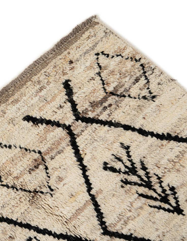 Detail image of  6' 9 x 9' 8  Hand Knotted Moroccan Wool Rug