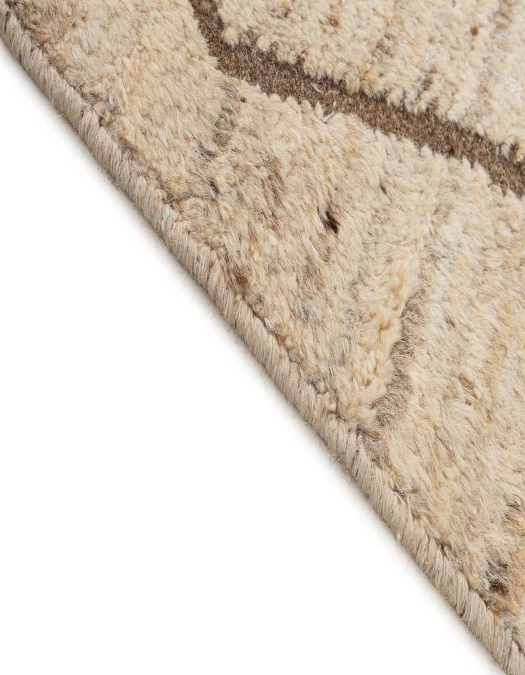 Detail image of  6' 6 x 10' 4  Hand Knotted Moroccan Wool Rug