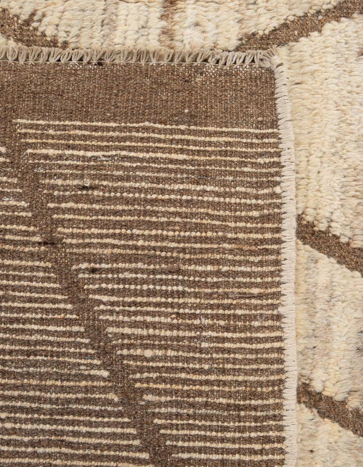 Detail image of  6' 6 x 10' 4  Hand Knotted Moroccan Wool Rug