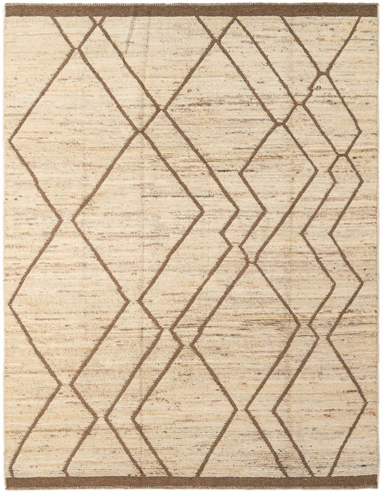 Primary image  6' 6 x 10' 4  Hand Knotted Moroccan Wool Rug