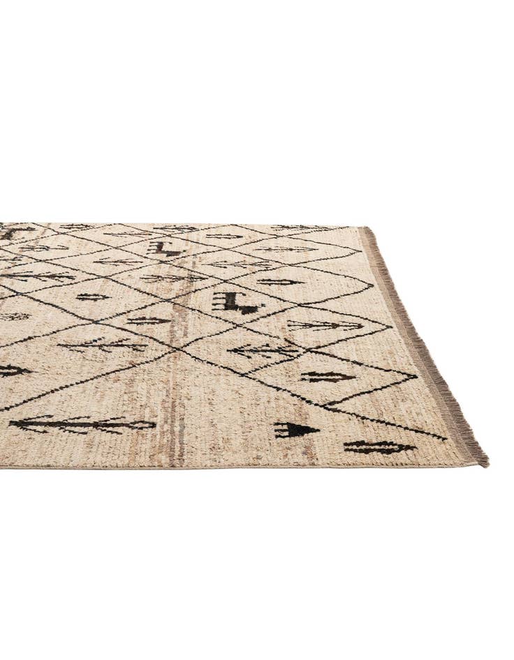 Detail image of  6' 9 x 9' 11  Hand Knotted Moroccan Wool Rug