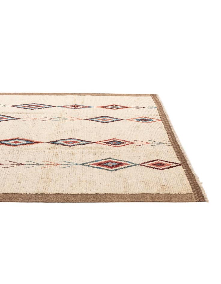 Detail image of  6' 9 x 9' 7  Hand Knotted Moroccan Wool Rug