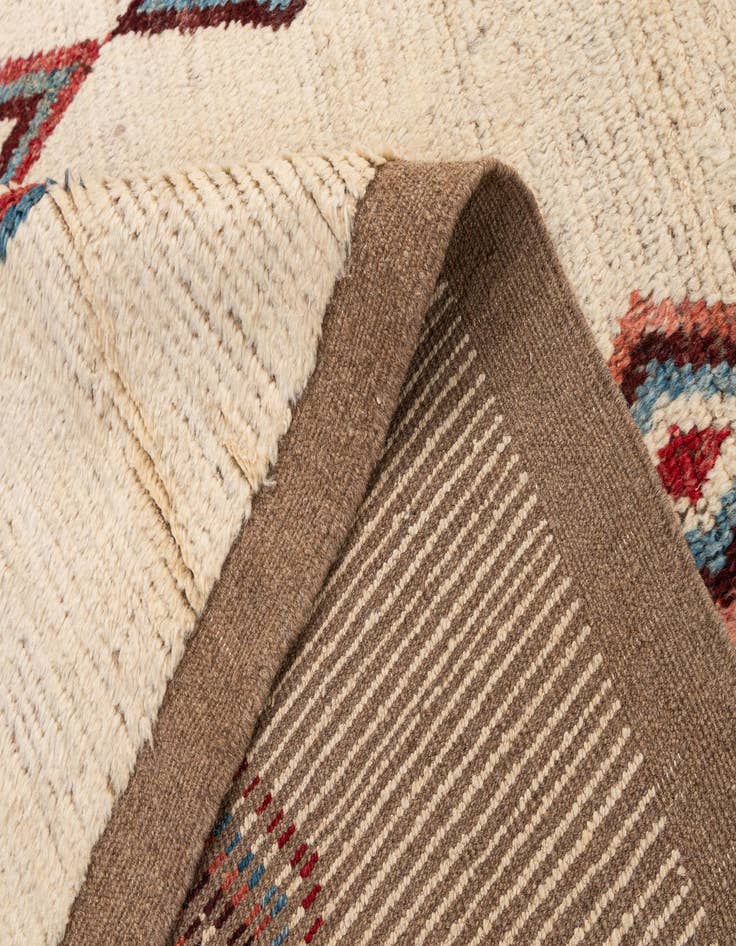 Detail image of  6' 9 x 9' 7  Hand Knotted Moroccan Wool Rug