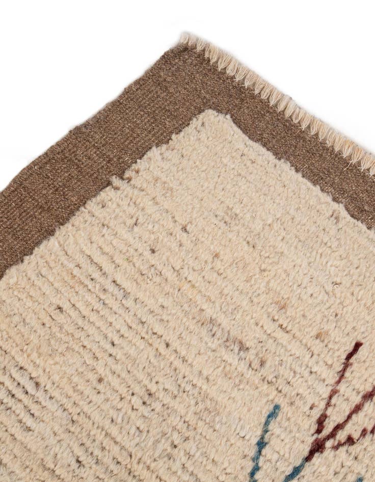 Detail image of  6' 9 x 9' 7  Hand Knotted Moroccan Wool Rug