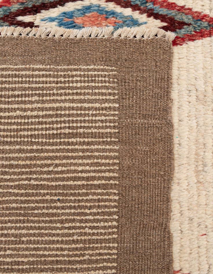 Detail image of  6' 9 x 9' 7  Hand Knotted Moroccan Wool Rug