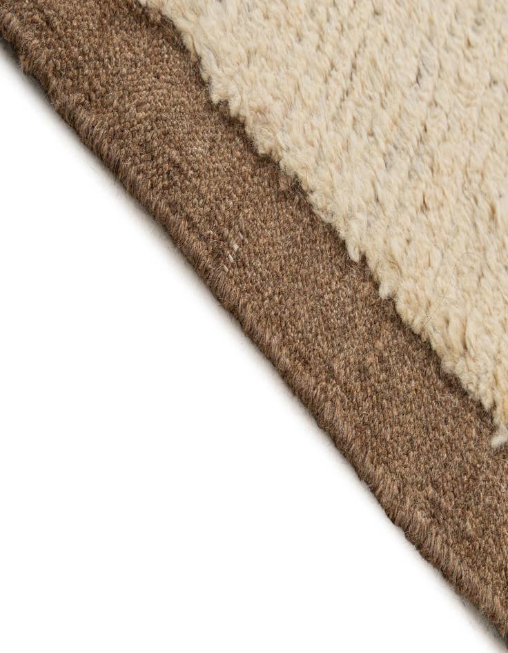 Detail image of  6' 11 x 9' 10  Hand Knotted Moroccan Wool Rug