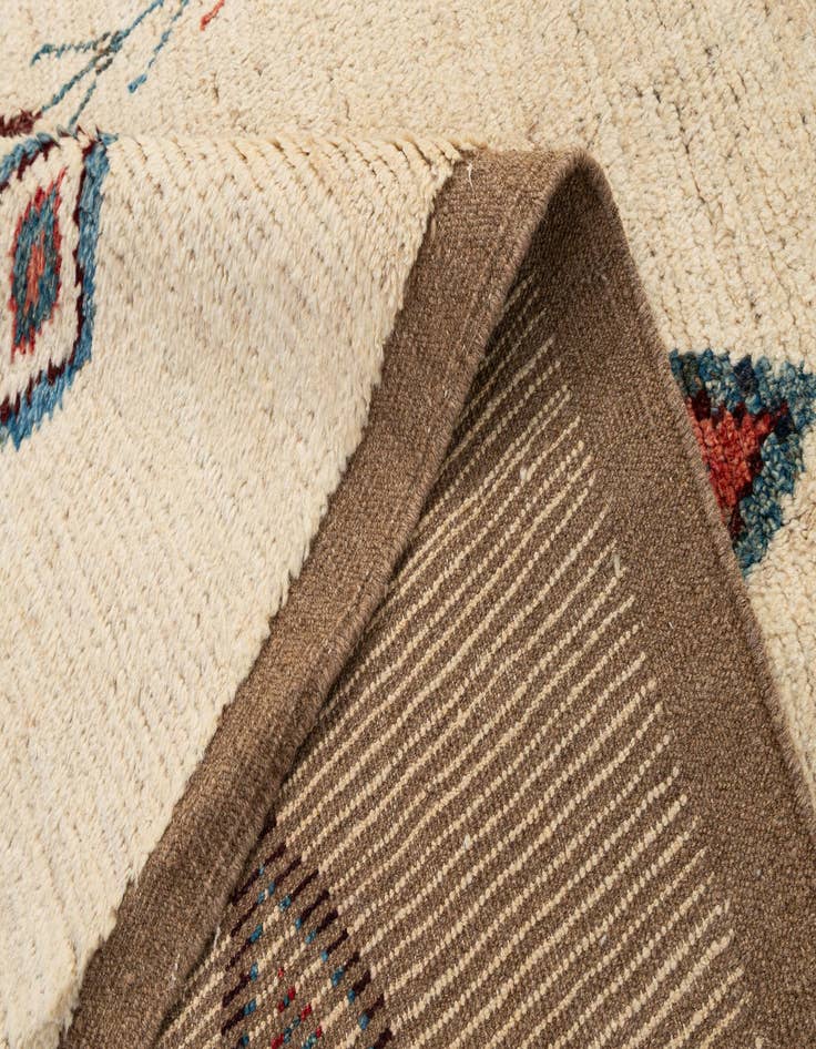 Detail image of  6' 11 x 9' 10  Hand Knotted Moroccan Wool Rug