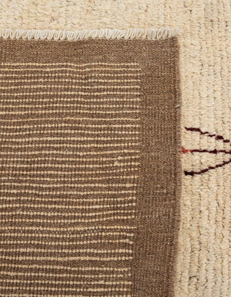 Detail image of  6' 11 x 9' 10  Hand Knotted Moroccan Wool Rug