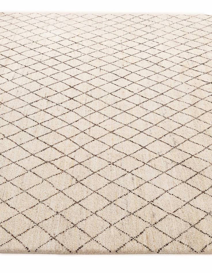 Detail image of  7' 11 x 11' 6  Hand Knotted Moroccan Wool Rug