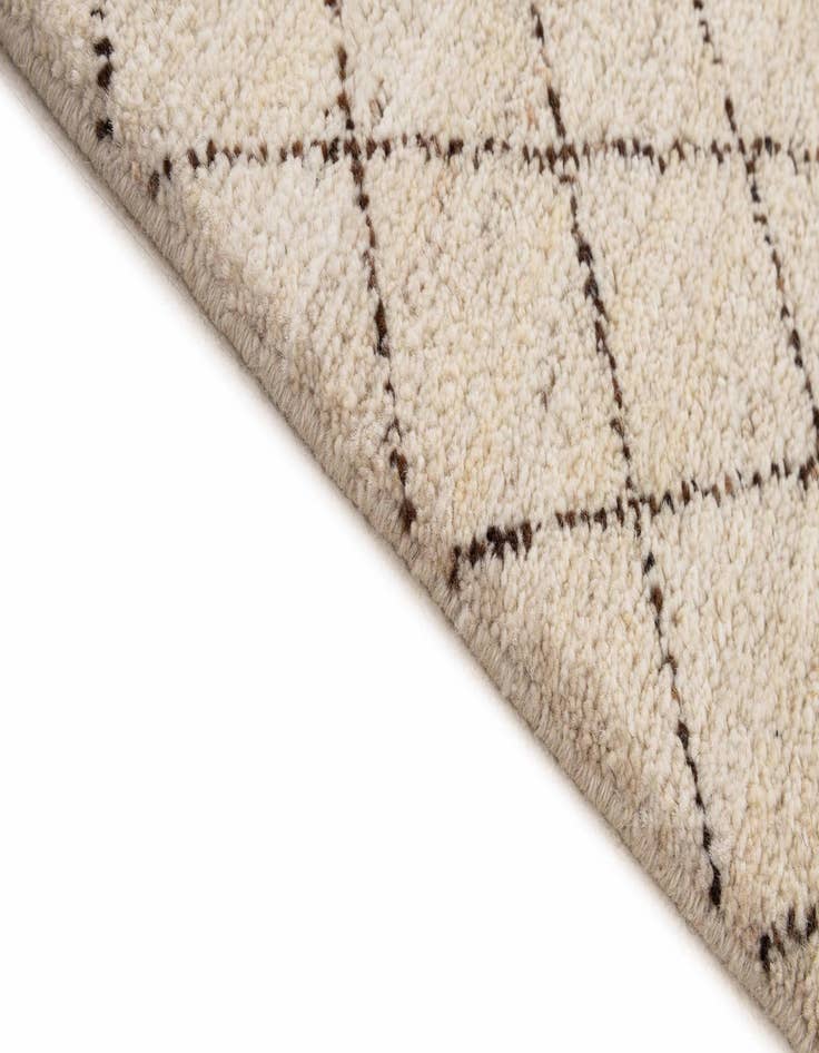 Detail image of  7' 11 x 11' 6  Hand Knotted Moroccan Wool Rug