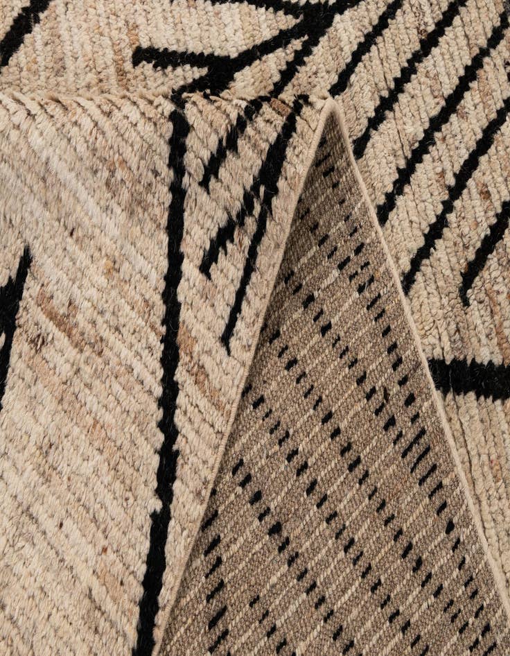 Detail image of  8' 3 x 9' 9  Hand Knotted Moroccan Wool Rug