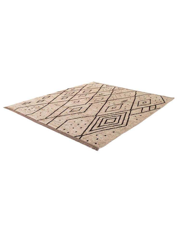 Detail image of  8' 6 x 9' 6  Hand Knotted Moroccan Wool Rug