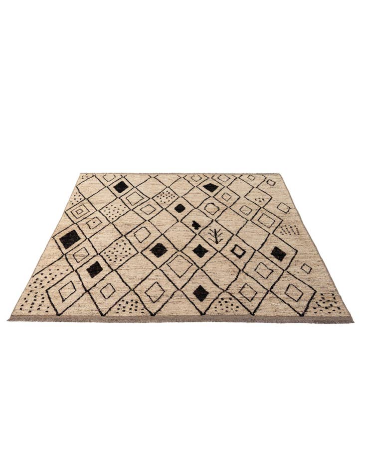 Detail image of  8' 2 x 9' 11  Hand Knotted Moroccan Wool Rug