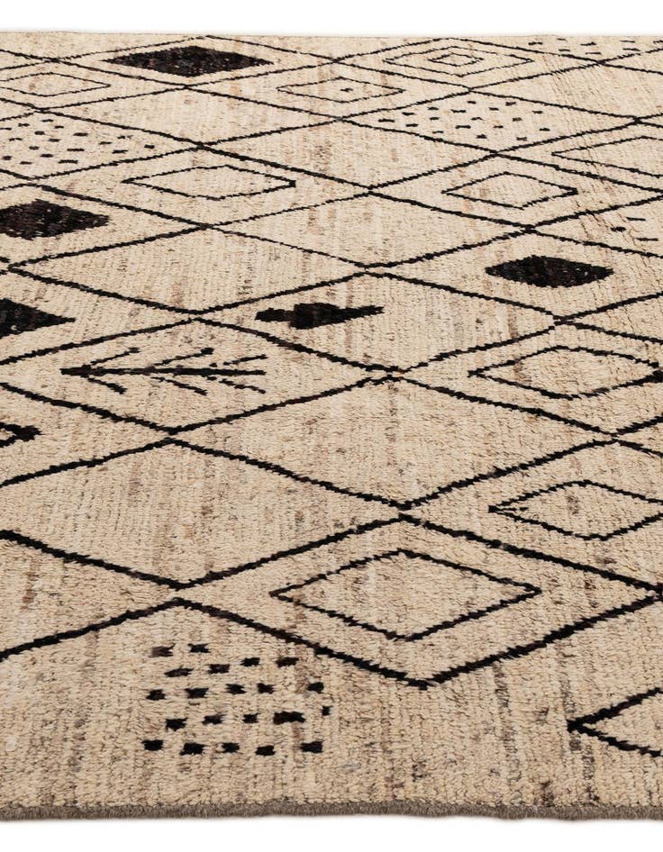 Detail image of  8' 2 x 9' 11  Hand Knotted Moroccan Wool Rug