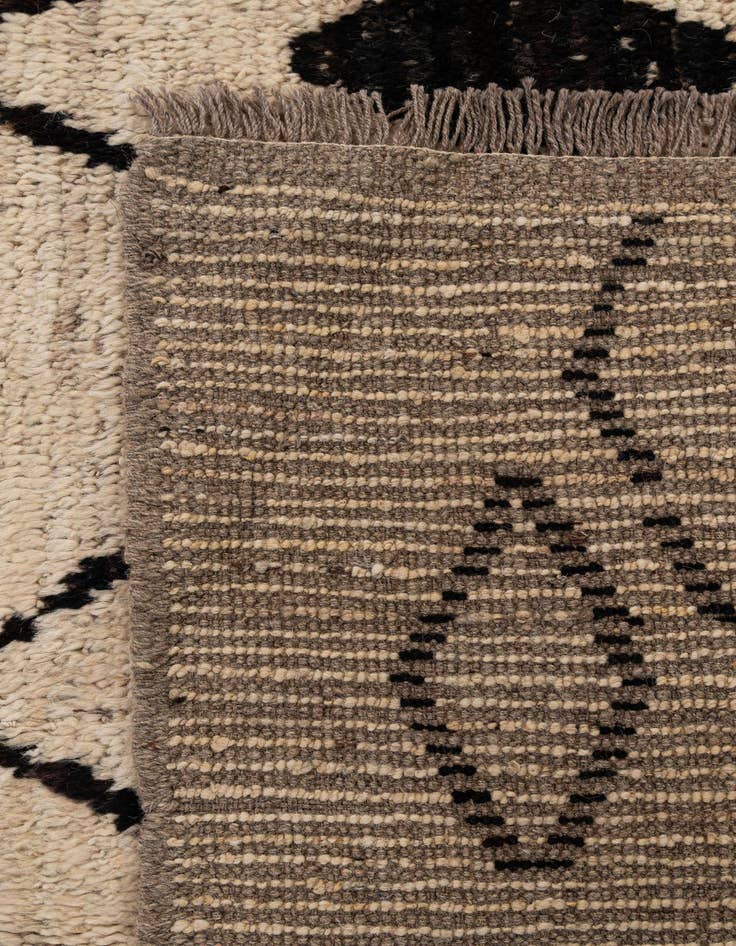 Detail image of  8' 2 x 9' 11  Hand Knotted Moroccan Wool Rug