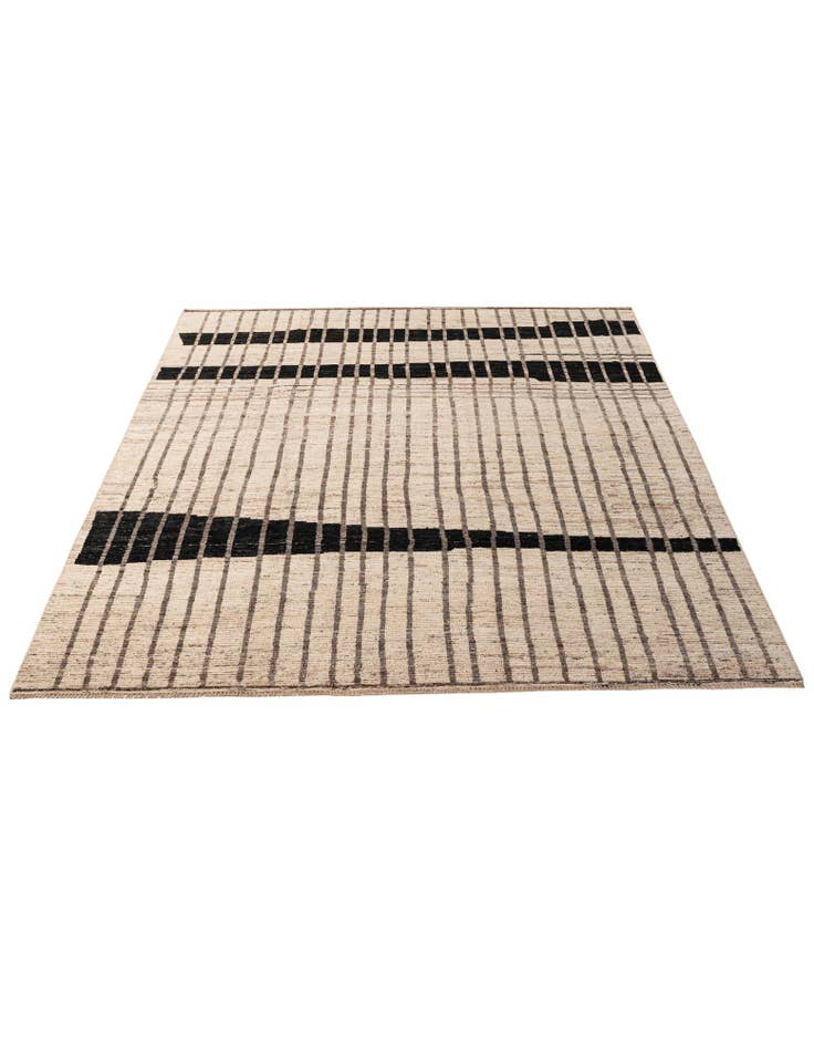 Detail image of  8' 3 x 9' 10  Hand Knotted Moroccan Wool Rug