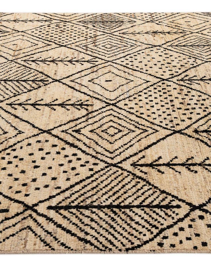 Detail image of  8' 3 x 9' 9  Hand Knotted Moroccan Wool Rug